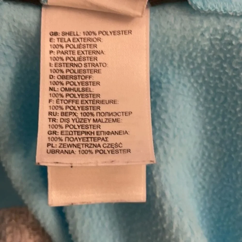 The North Face Blue Full Zip Fleece Jacket Girls Size Large 14-16 Outdoors